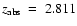 $z_{\rm abs}~=~2.811$