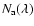 $N_{\rm a}(\lambda)$