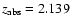 $z_{\rm abs}=2.139$