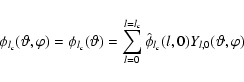 \begin{displaymath}\phi_{l_c}(\vartheta, \varphi)= \phi_{l_c}(\vartheta) = \sum_...
...0}^{l = l_c} \hat \phi_{l_c} (l,0) Y_{l,0}(\vartheta, \varphi)
\end{displaymath}