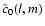$\hat c_{0}(l,m)$