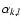 $\alpha_{k,l}$