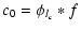 $\displaystyle c_0 = \phi_{ l_{c} } * f$
