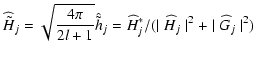 $\displaystyle {\widehat {\tilde H}}_j = \sqrt{\frac{4\pi}{2l+1} } {\hat {\tilde...
... {\widehat H}_{j}^* /
(\mid {\widehat H}_{j}\mid^2 + \mid {\widehat G}_j\mid^2)$