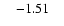 $\quad-1.51\quad$