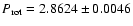 $P_{\rm rot}=2.8624\pm0.0046$