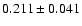$0.211\pm0.041$