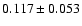 $0.117\pm0.053$