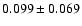 $0.099\pm0.069$