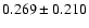 $0.269\pm0.210$