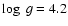 $\log~{g}={4.2}$