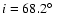$i=68.2\hbox{$^\circ$ }$