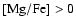 $\rm [Mg/Fe]>0$