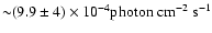 ${\sim} (9.9\pm 4) \times 10^{-4}{\rm
photon\ cm^{-2}\ s^{-1}}$