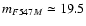 $m_{{F547M}}\simeq19.5$
