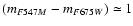 $(m_{{F547M}}-m_{{F675W}})\simeq1$