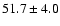 $51.7\pm4.0$