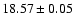 $18.57\pm0.05$