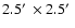 $2.5\hbox{$^\prime$ }\times2.5\hbox{$^\prime$ }$