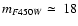 $m_{F450W}\simeq~18$