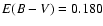 $\ensuremath{{E}({B}-{V})} =0.180$