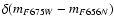 $\delta(m_{F675W}-m_{F656N})$