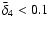 $\bar{\delta}_4<0.1$