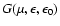 $G(\mu , \epsilon ,\epsilon _0)$
