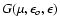 $G(\mu,\epsilon_o,\epsilon)$