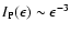 $I_{\rm P}(\epsilon )\sim \epsilon ^{-3}$