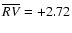 ${\overline {RV}}=+2.72$