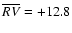 ${\overline {RV}}=+12.8$