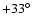 $+33\hbox{$^\circ$ }$