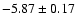 $-5.87\pm0.17$