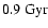 $0.9~{\rm Gyr}$
