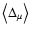 $\left< \Delta_{\rm\mu}\right>$