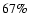 $67\%$