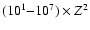 $(10^1{-}10^7)\times Z^2$