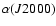 $\alpha(J2000)$