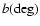 $ b\rm (deg)$
