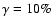 $\gamma =10\%$