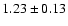 $1.23\pm0.13$