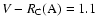 $V-R_{\rm C}(\rm A)=1.1$