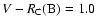 $V-R_{\rm C}(\rm B)=1.0$