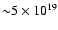 ${\sim}
5\times10^{19}$