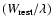 $(W_{\rm rest}/\lambda)$