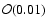${\cal O}(0.01)$