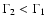 $\Gamma_2<\Gamma_1$