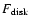 $F_{\rm disk}$