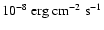 $10^{-8}~{\rm erg}~{\rm cm}^{-2}~{\rm s}^{-1}$